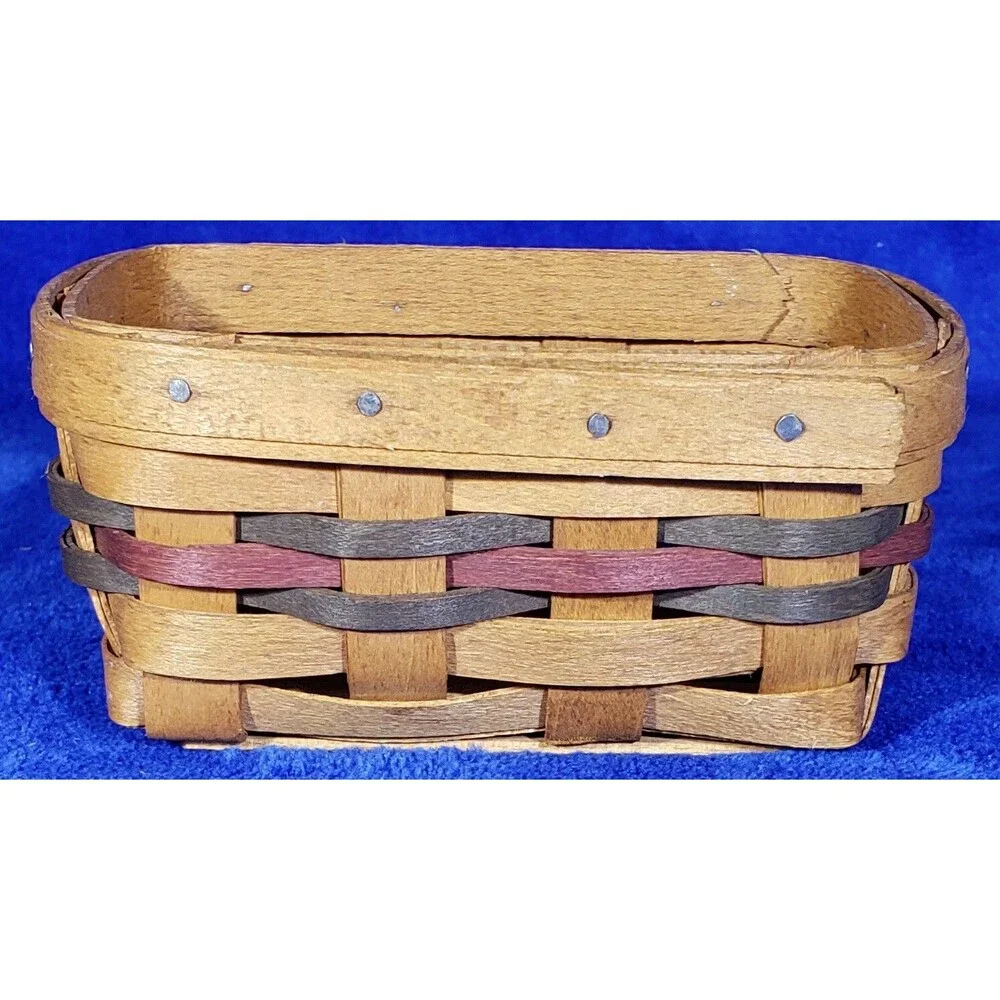 Longaberger 1994 Father's Day Business Card Basket Set - Father's Day Paisley
